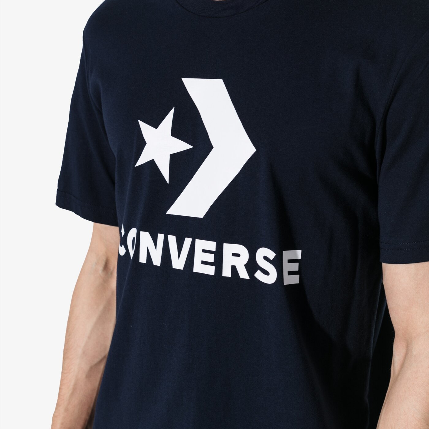 Мъжка тениска CONVERSE ТЕНИСКА SS STAR CHEVRON TEE 10007888-a20 цвят тъмносин
