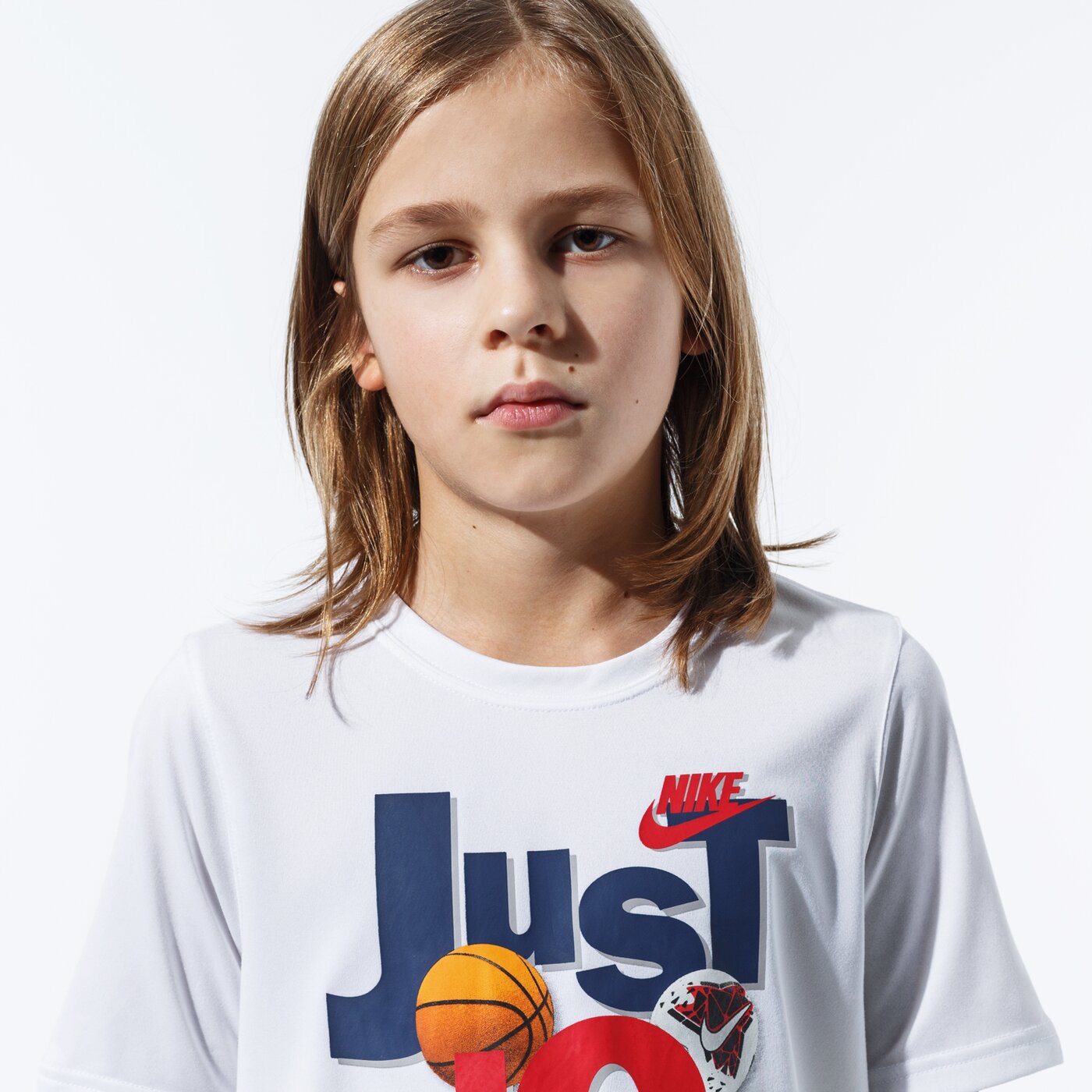 Детска тениска NIKE ТЕНИСКА B NK DRY TEE LEG JDI SPORTS ck5763-100 цвят бял