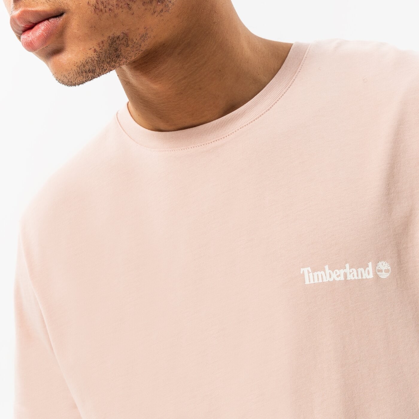 Мъжка тениска TIMBERLAND ТЕНИСКА SMALL LOGO PRINT tb0a5pgz6621 цвят розов
