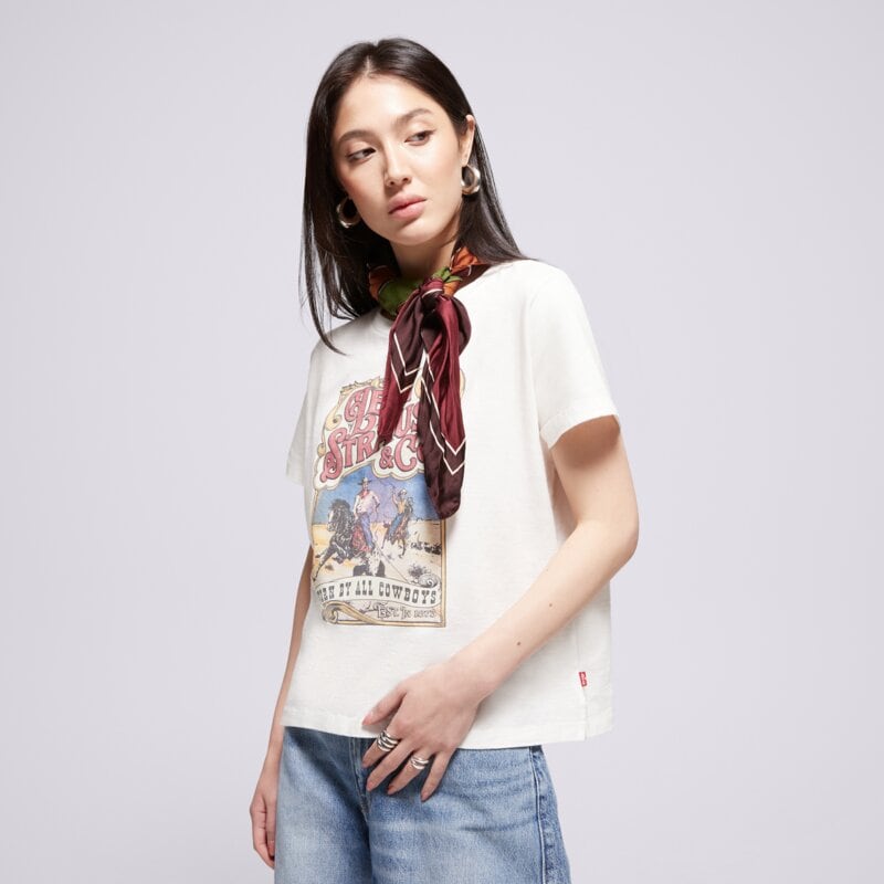 LEVI'S ТЕНИСКА GRAPHIC BOXY TSHIRT WHITES