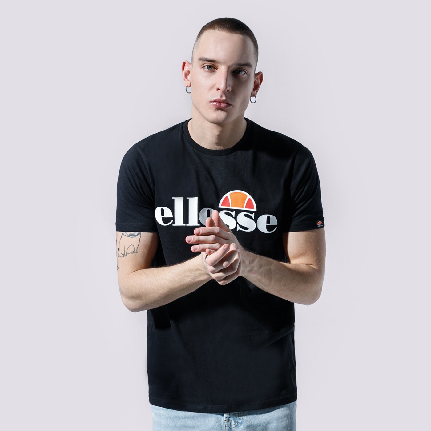Мъжка тениска ELLESSE ТЕНИСКА SL PRADO BLK shc07405011 цвят черен