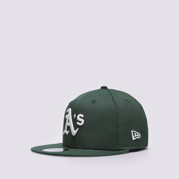 Мъжка шапка с козирка NEW ERA ШАПКА TEAM SIDE PATCH 5950 ATHLETICS OAKLAND ATHLETI 60364375 цвят зелен