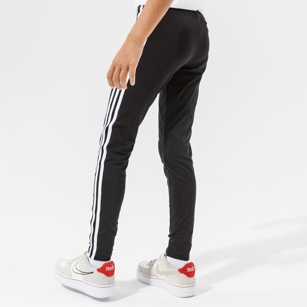 Детски панталони ADIDAS ПАНТАЛОНИ 3STRIPES LEGG GIRL ed7820 цвят черен