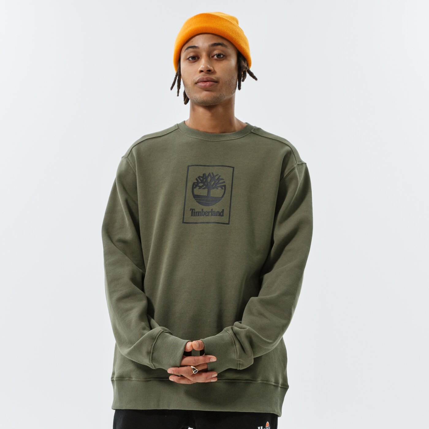 Мъжки суичър TIMBERLAND СУИТЧЪР TREE LOGO CREW GRAPE LEAF tb0a5pj8a581 цвят каки