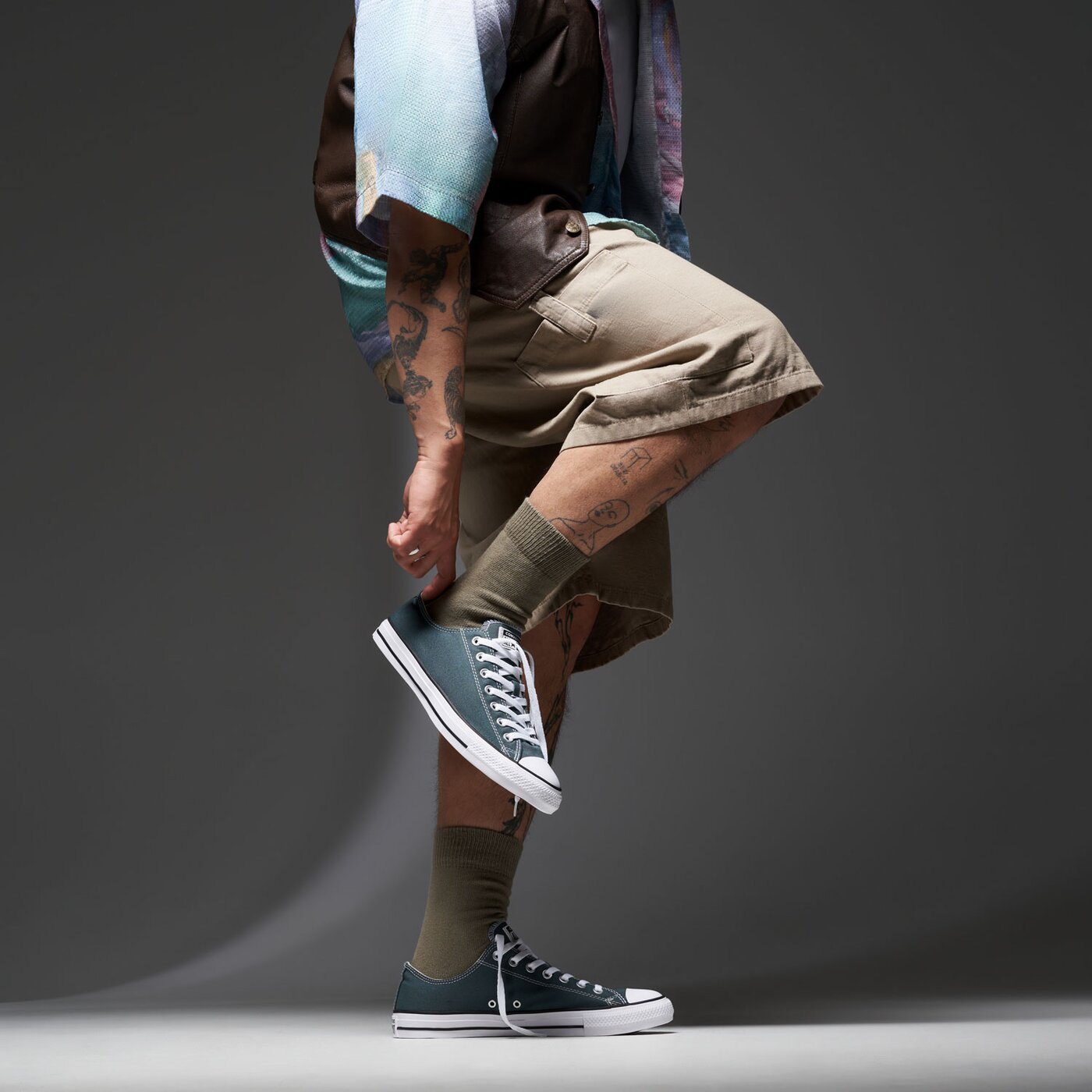 Мъжки маратонки CONVERSE CHUCK TAYLOR ALL STAR  a10537c цвят зелен