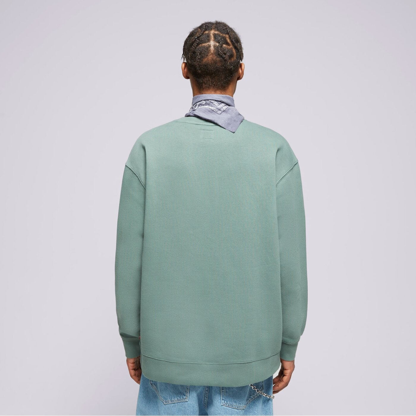 Мъжки суичър LEVI'S СУИТЧЪР RELAXD GRAPHIC CREW GREENS 38712-0238 цвят каки