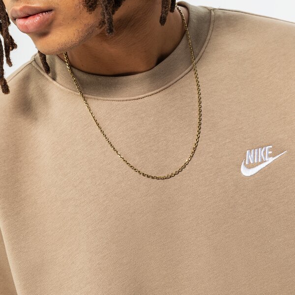 Мъжки суичър NIKE СУИТЧЪР NIKE SPORTSWEAR CLUB FLEECE bv2662-247 цвят кафяв