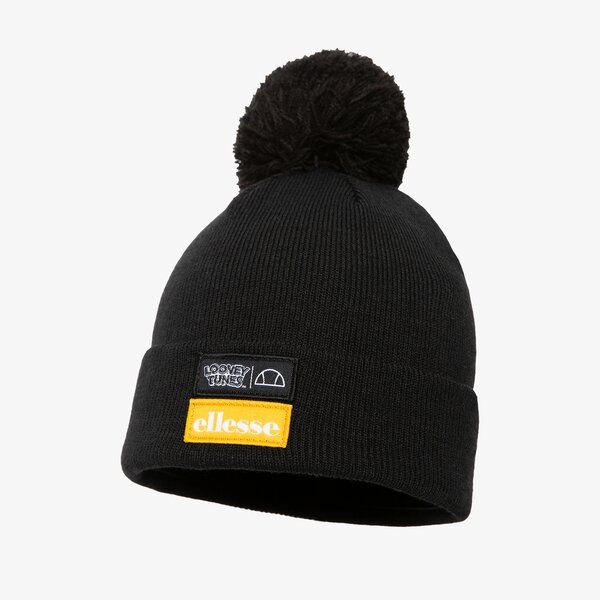 Дамска зимна шапка ELLESSE ШАПКА JACKS JUNIOR POM POM BEANIE BLK smla2964011 цвят черен