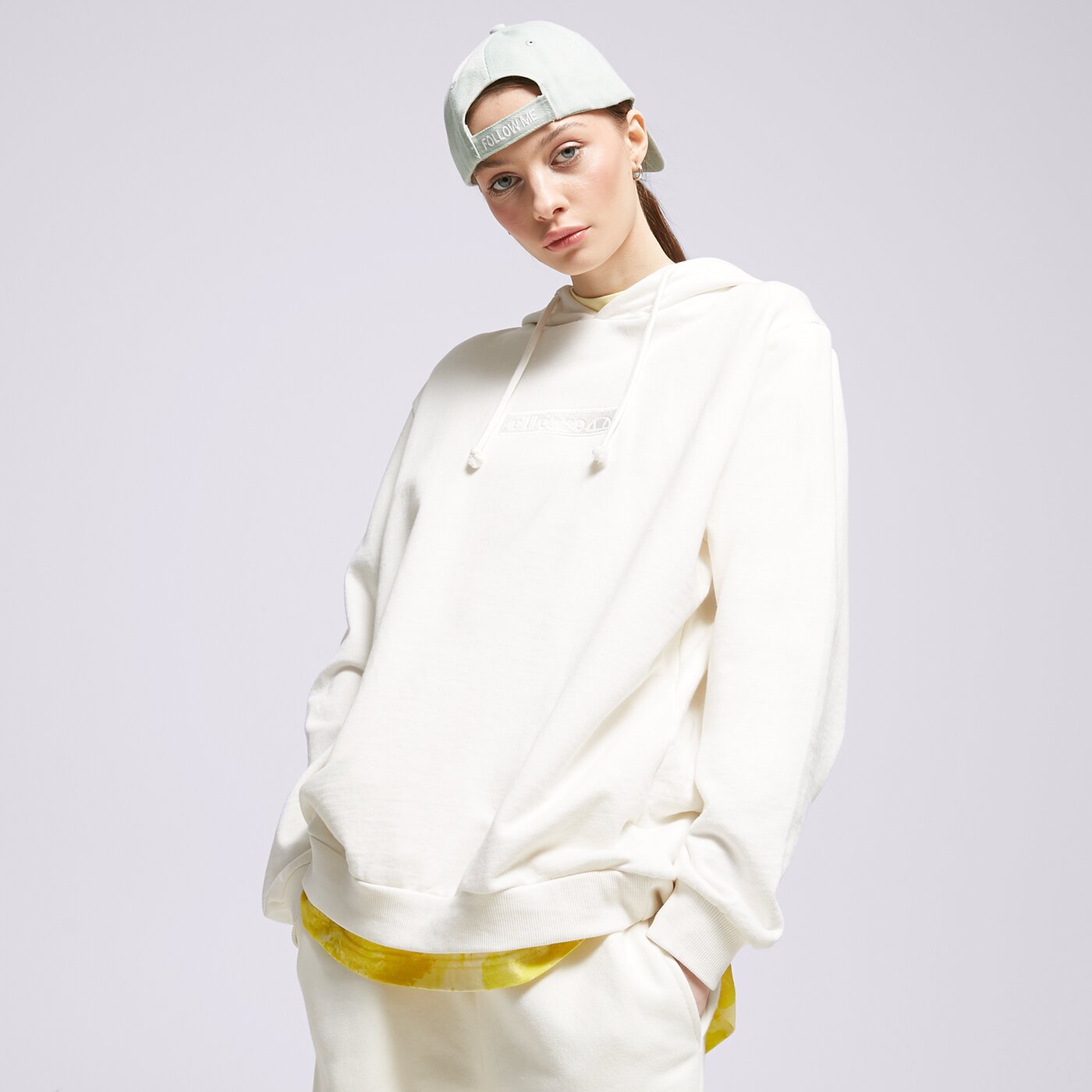 Дамски суичър ELLESSE СУИТЧЪР С КАЧУЛКА ODINA OH HOODY OFF WHT sgr17899904 цвят бял