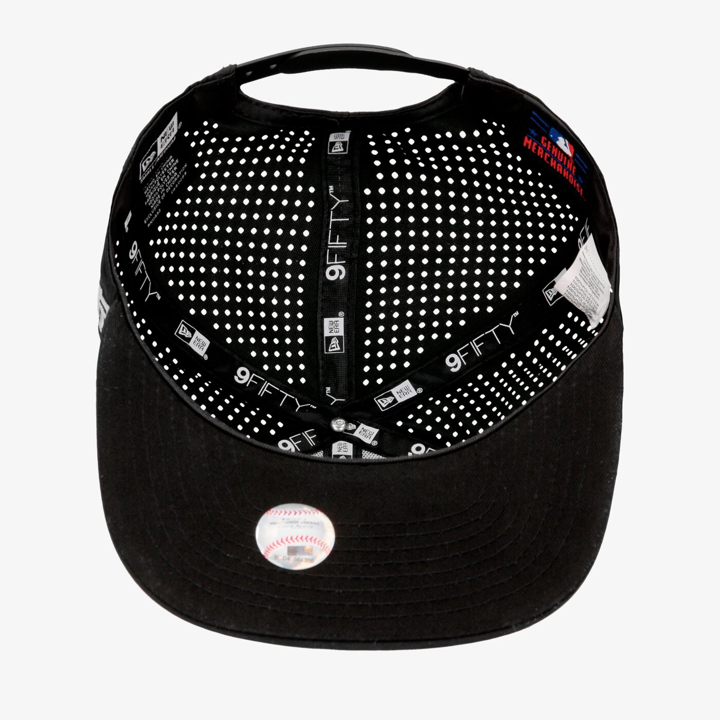 Мъжка шапка с козирка NEW ERA ШАПКА FEATHER PERF 9FIFTY NEYYAN BLKWHI 11927239 цвят черен