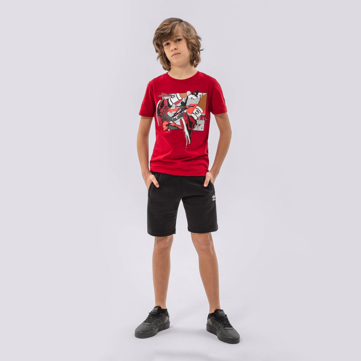  ADIDAS ШОРТИ BOY hd2061 цвят черен