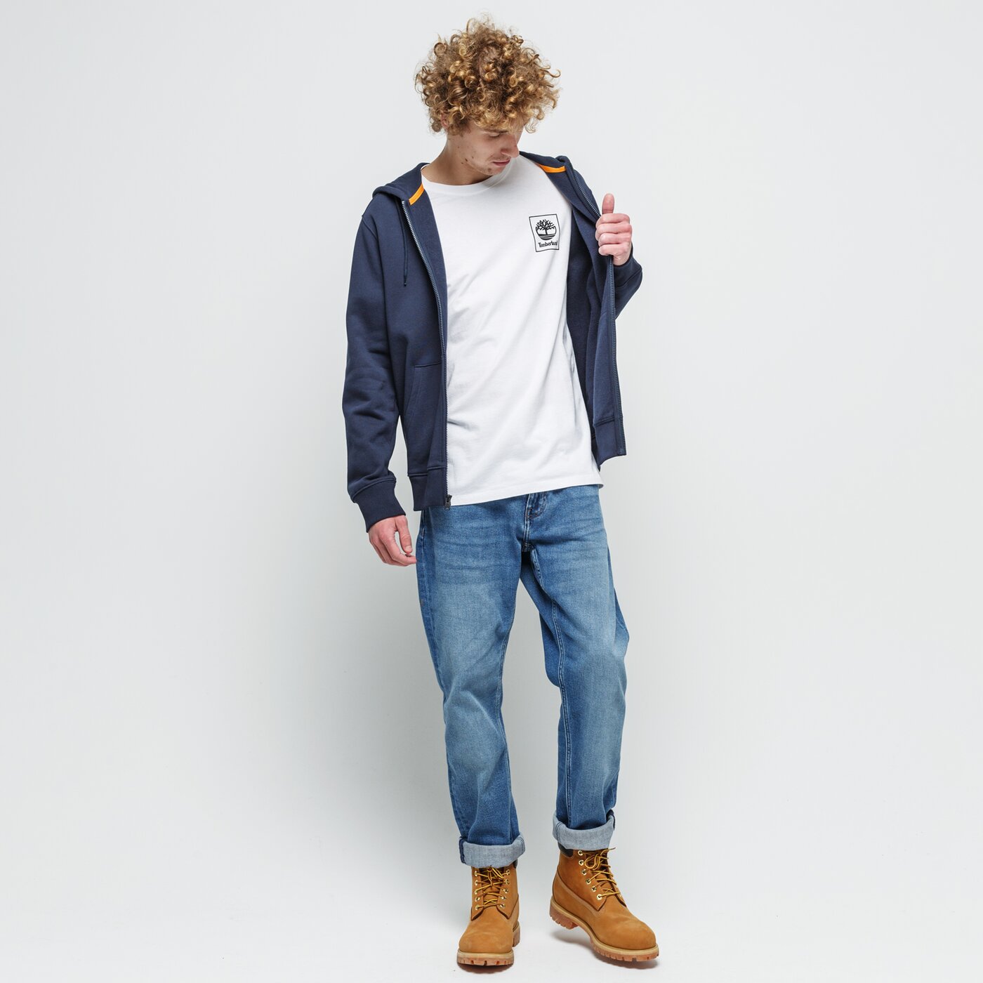 Мъжка тениска TIMBERLAND ТЕНИСКА YC SS BACK CAMO TREE TEE tb0a2afv1001 цвят бял