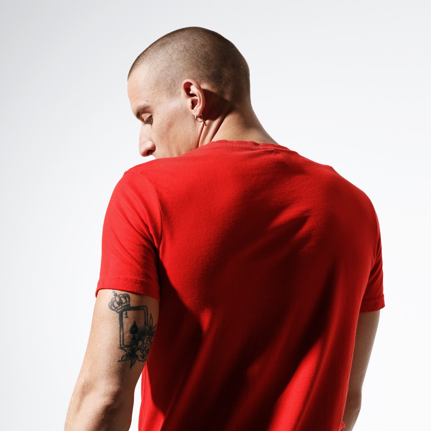 Мъжка тениска CONFRONT ТЕНИСКА FOOT PRINT RED TEE cf39tsm60001 цвят червен