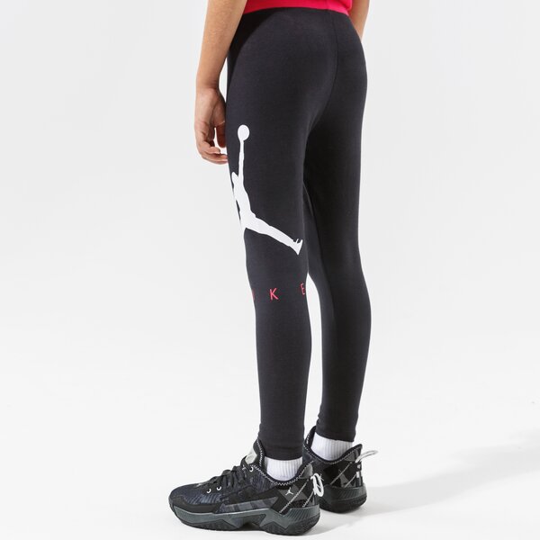 Детски панталони JORDAN КЛИН JUMPMAN BY NIKE LEGGING GIRL 45a762-023 цвят черен