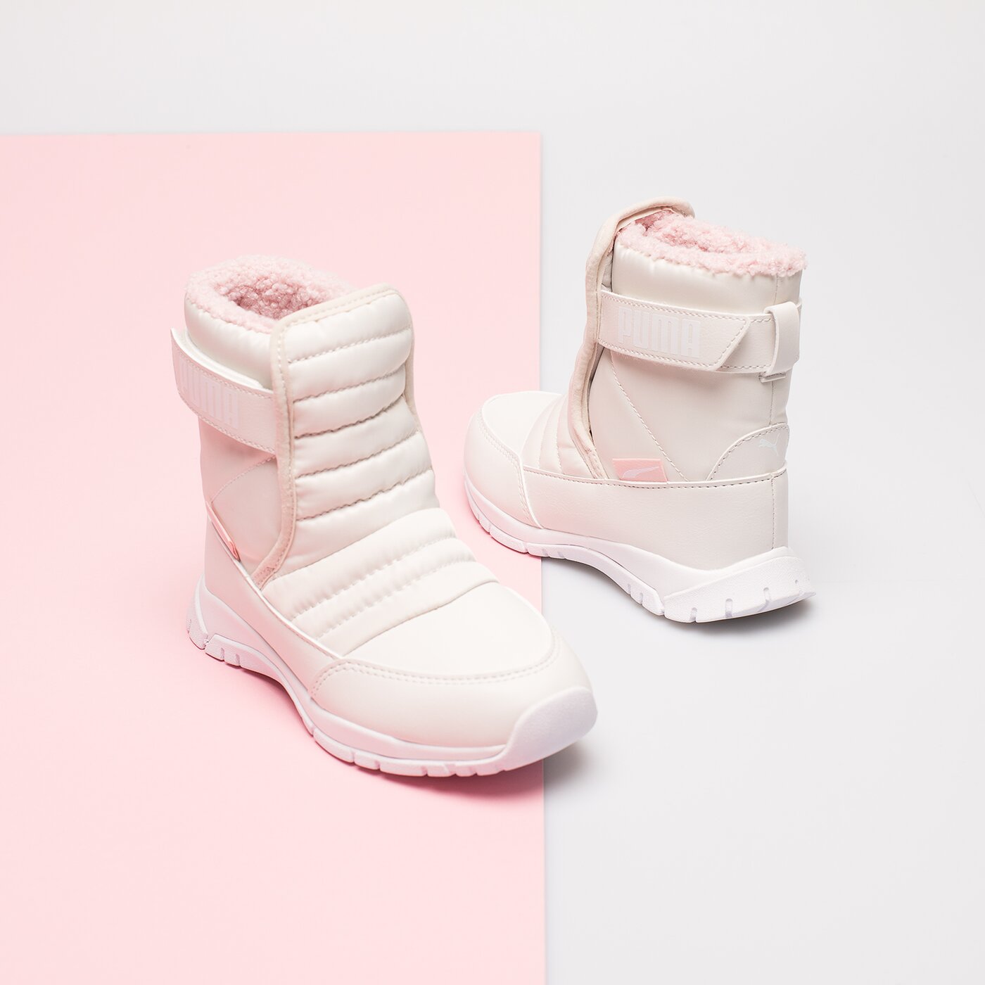 Детски зимни обувки PUMA NIEVE BOOT WTR AC PS 380745 08 цвят сив