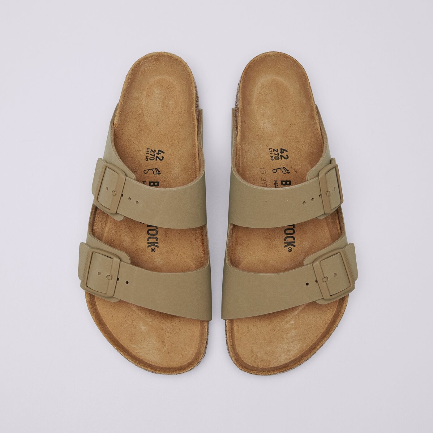 Мъжки чехли и сандали BIRKENSTOCK ARIZONA BS 1027704 цвят каки