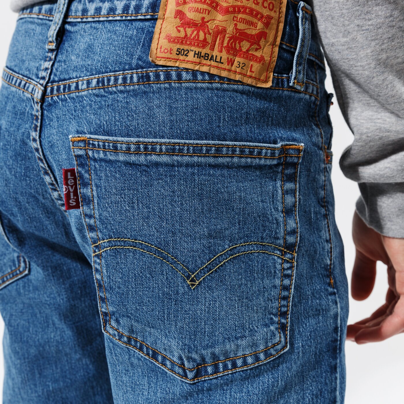Мъжки панталони LEVI'S ПАНТАЛОНИ 502 TAPER HI BALL 577830099 цвят син