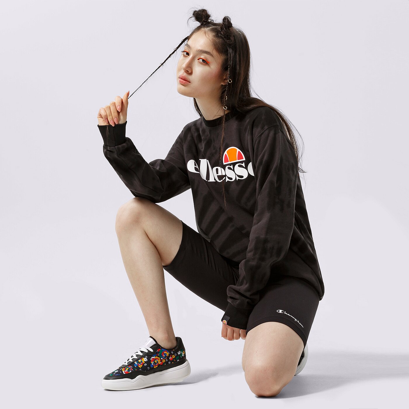 Дамски къси панталони CHAMPION ШОРТИ BIKE TRUNK 114905kk001 цвят черен