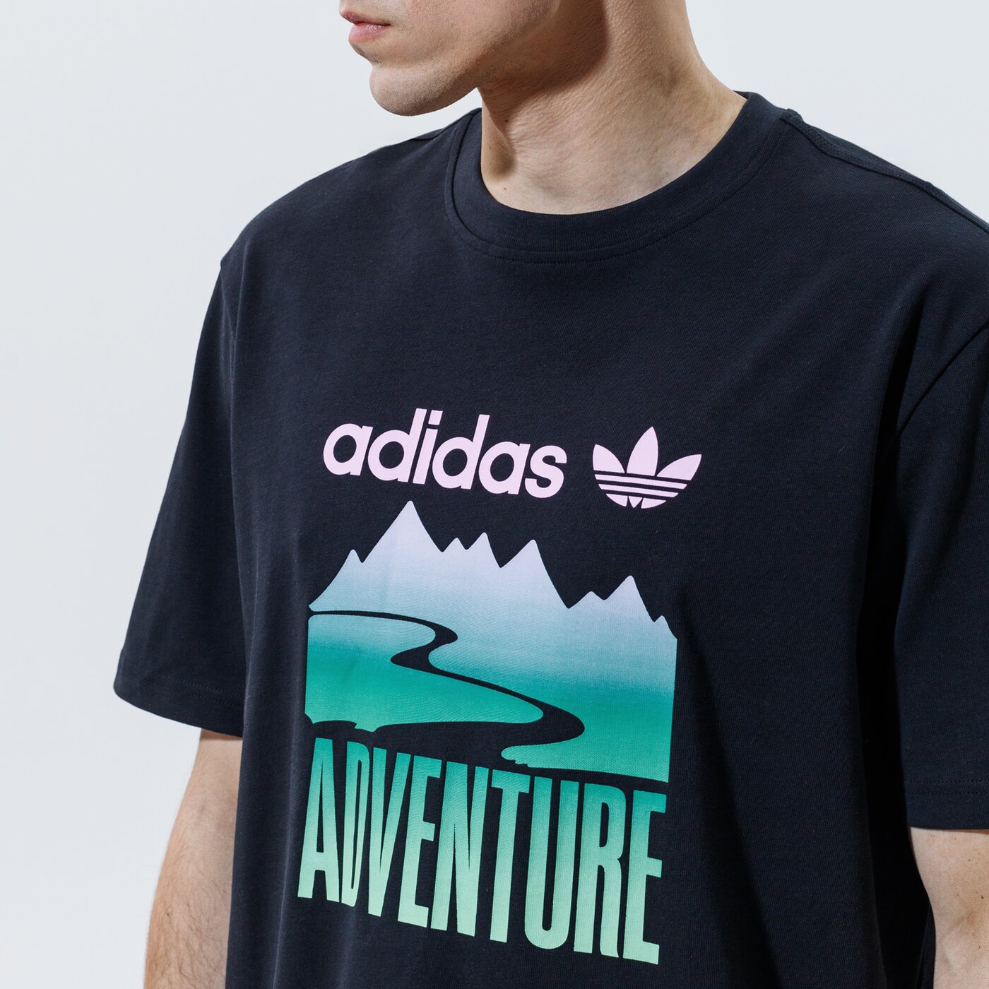 Мъжка тениска ADIDAS ТЕНИСКА ADV MOUNT TEE gn2357 цвят черен