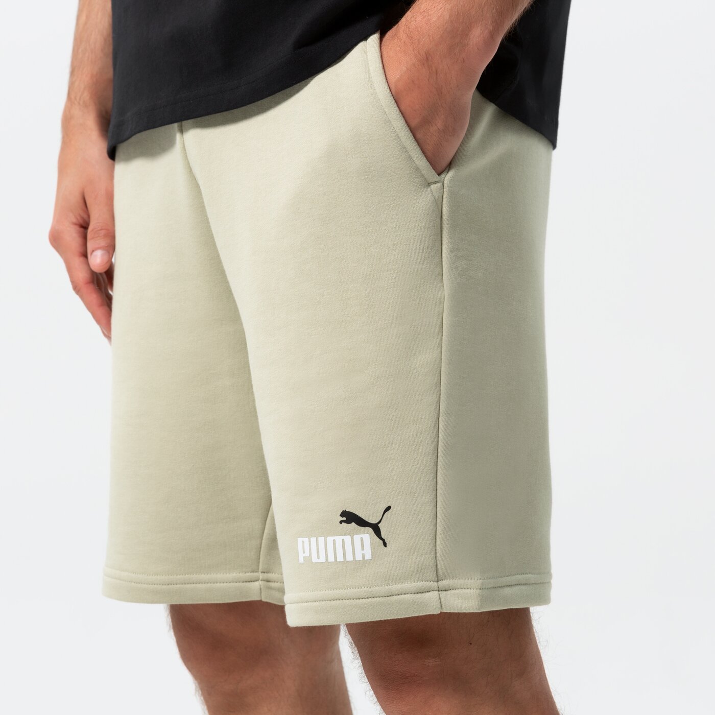 Мъжки къси панталони PUMA ШОРТИ ESS+ 2 COL SHORTS 10" 586766 33 цвят бежов