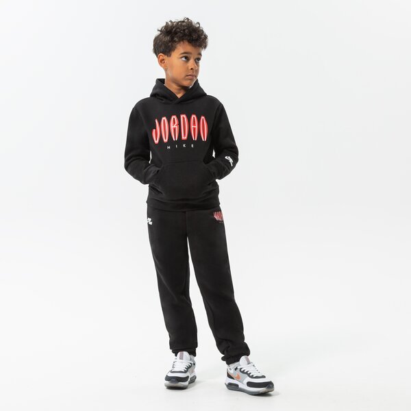 Детски суичър JORDAN СУИТЧЪР С КАЧУЛКА MJ MVP HBR FLC PO BOY 95b685-023 цвят черен