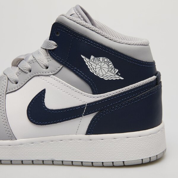 Детски маратонки AIR JORDAN 1 MID BG dq8423-104 цвят сив