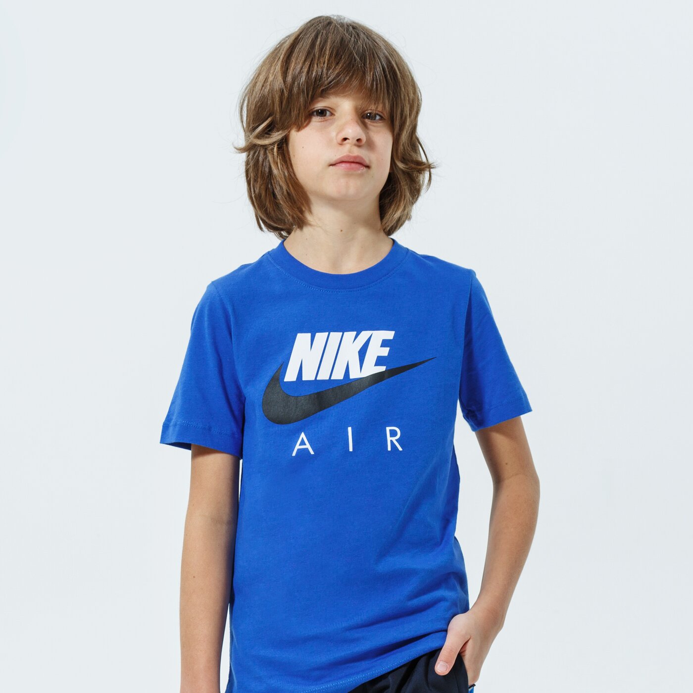 Детска тениска NIKE ТЕНИСКА SPORTSWEAR BOY cz1828-480 цвят син