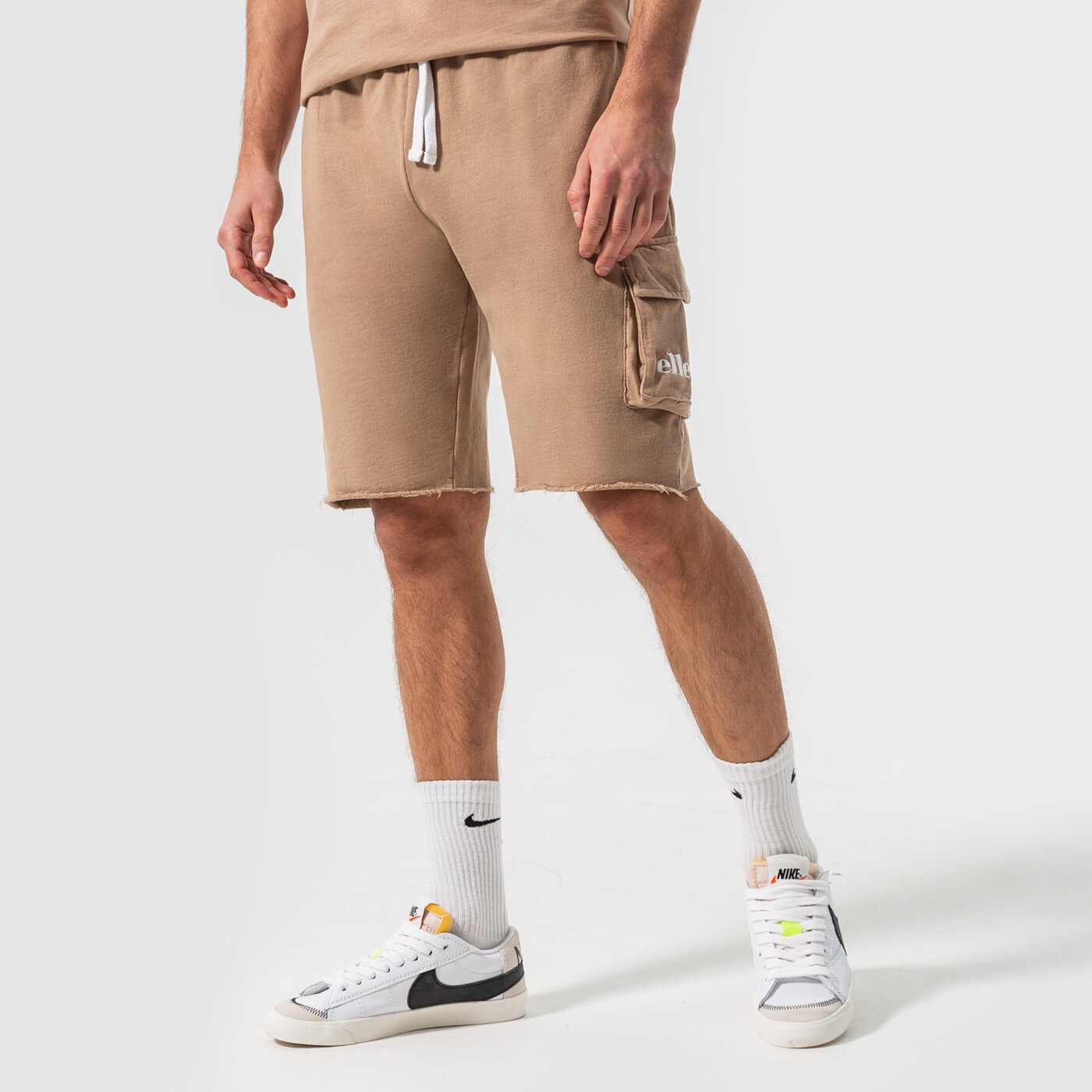 Мъжки къси панталони ELLESSE ШОРТИ NEEM SHORT BRWN shm13798200 цвят кафяв