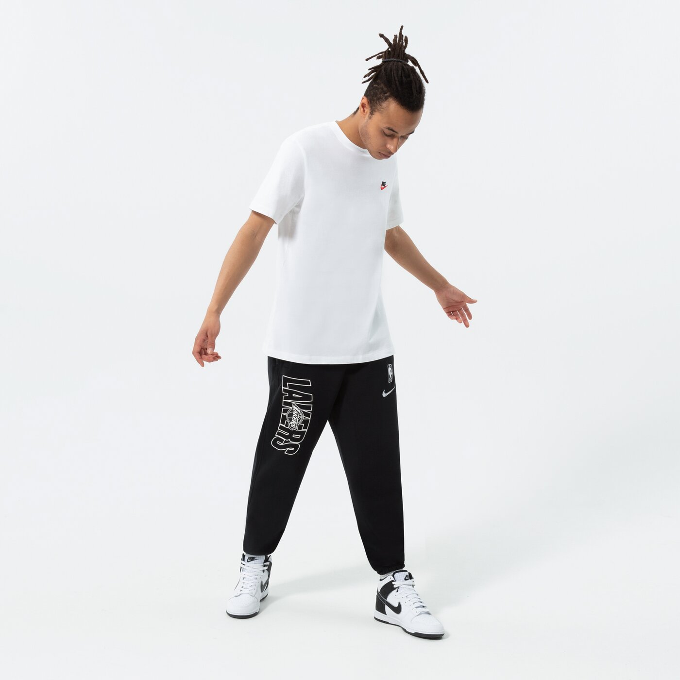 Мъжки панталони NIKE ПАНТАЛОНИ LAL M NK PANT FLC CTS FTPK NBA dh9216-010 цвят черен