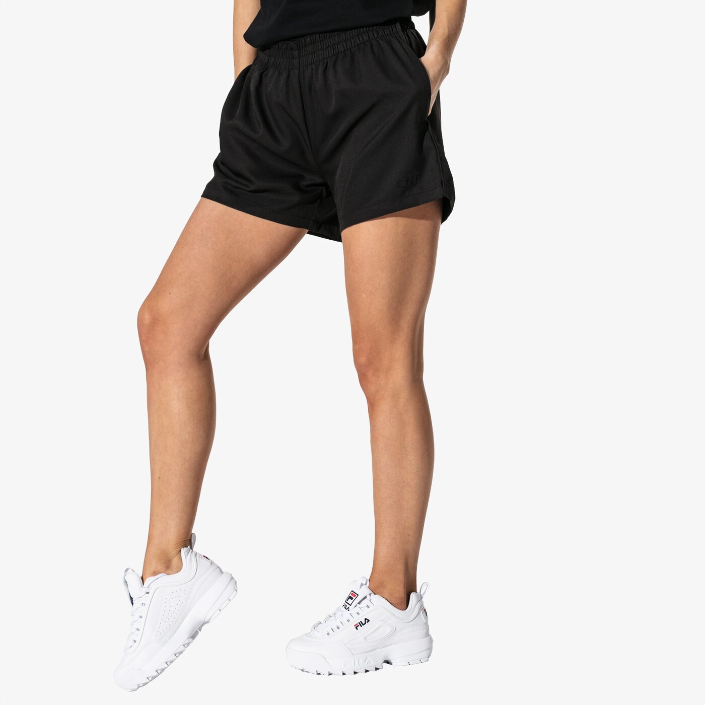 Дамски къси панталони CONFRONT ШОРТИ MISSY cf19szd26001 цвят черен