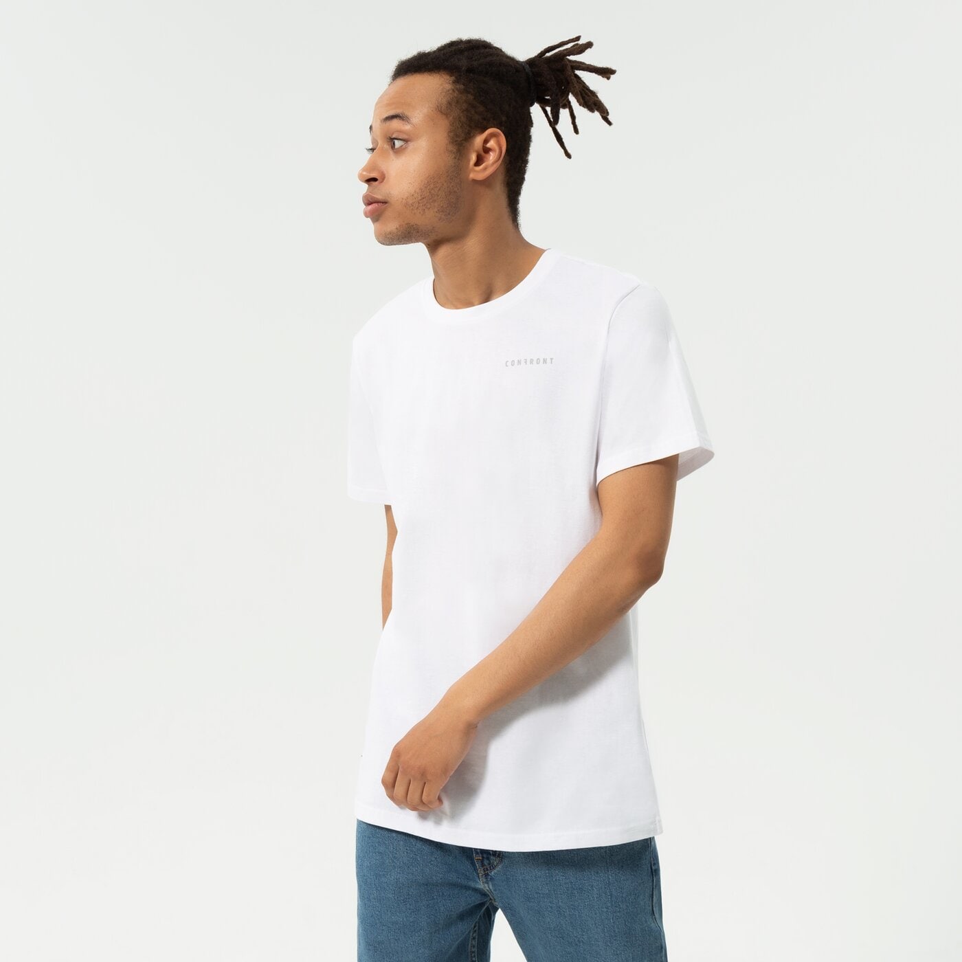 Мъжка тениска CONFRONT ТЕНИСКА CLASSIC cf122tsm72001 цвят бял