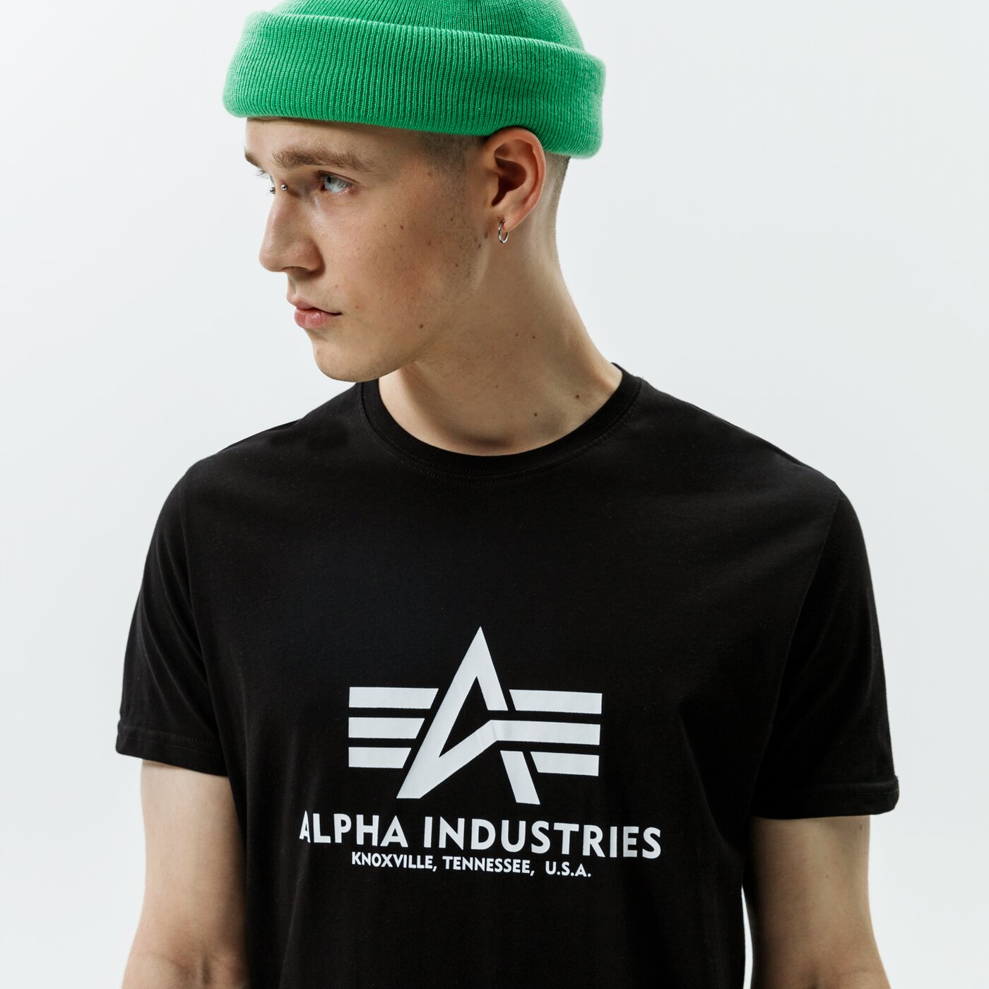 Мъжка тениска ALPHA INDUSTRIES ТЕНИСКА BASIC T 100501-03 цвят черен