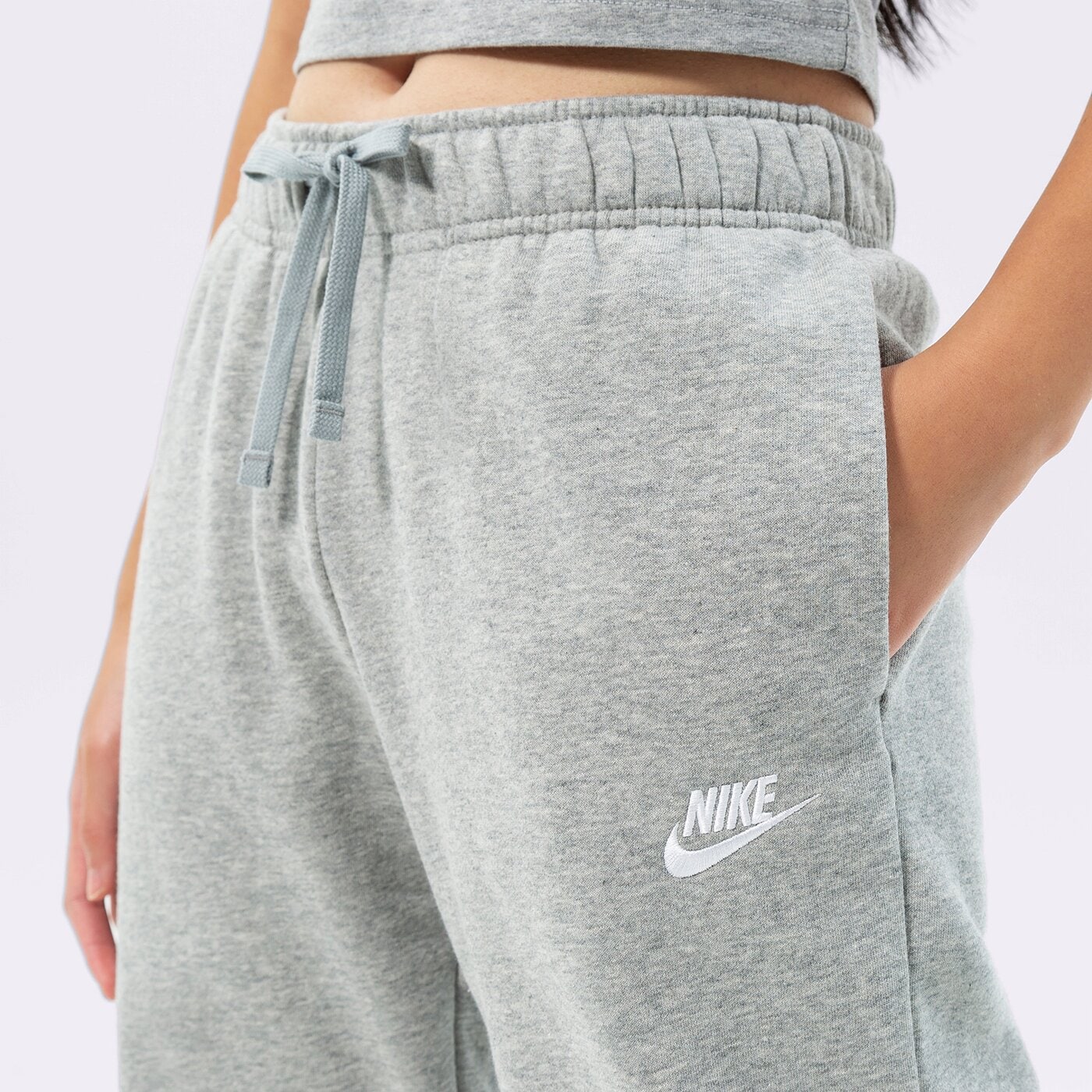 Дамски панталони NIKE ПАНТАЛОНИ W NSW CLUB FLC MR PANT STD dq5191-063 цвят сив
