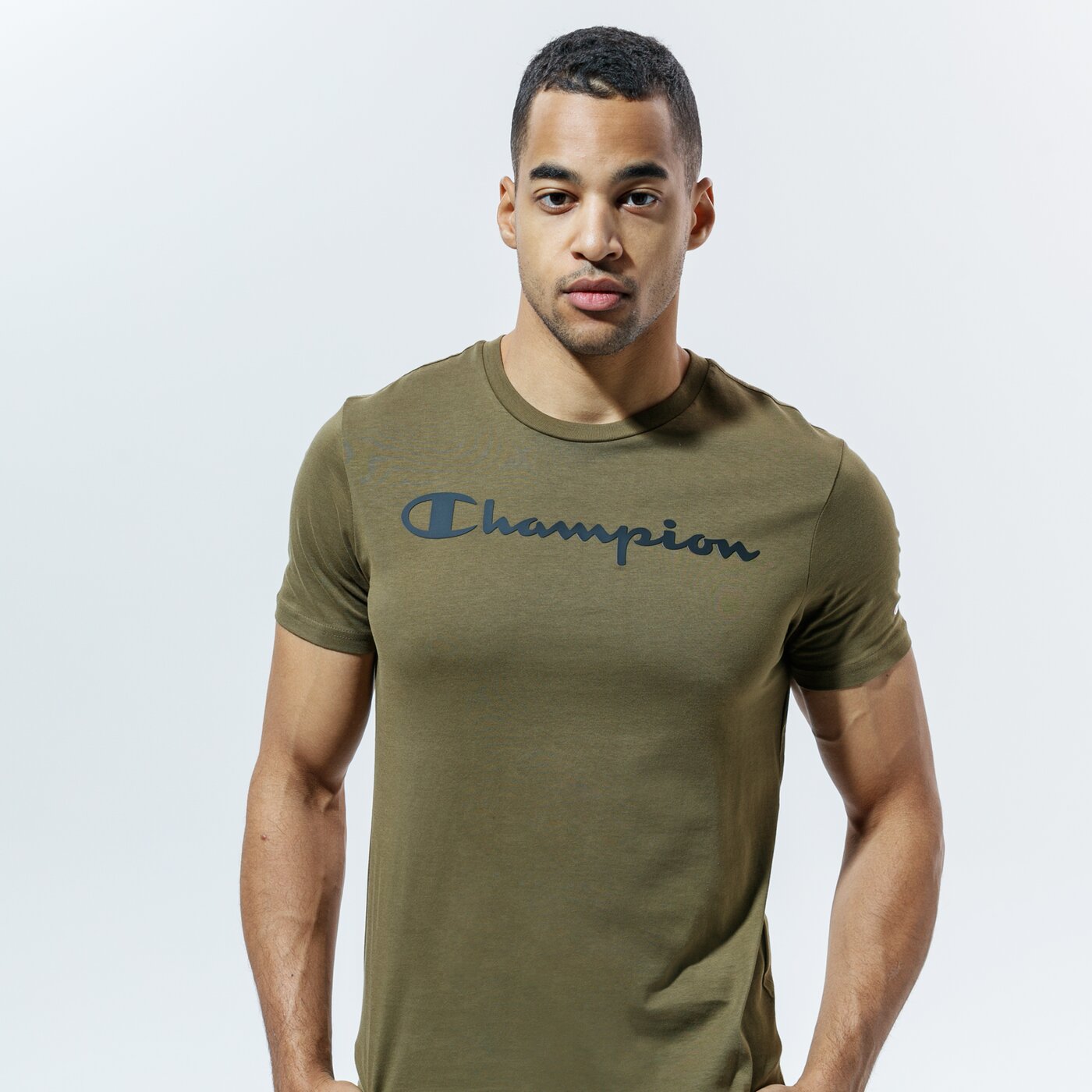 Мъжка тениска CHAMPION ТЕНИСКА CREWNECK ТЕНИСКА 214747ms549 цвят каки