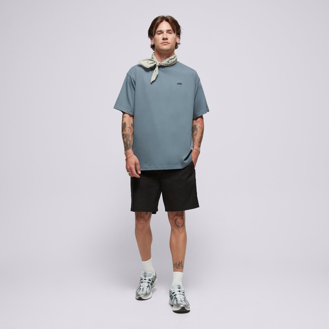 Мъжка тениска VANS ТЕНИСКА LEFT CHEST II LOOSE SS vn000p1prv21 цвят сив