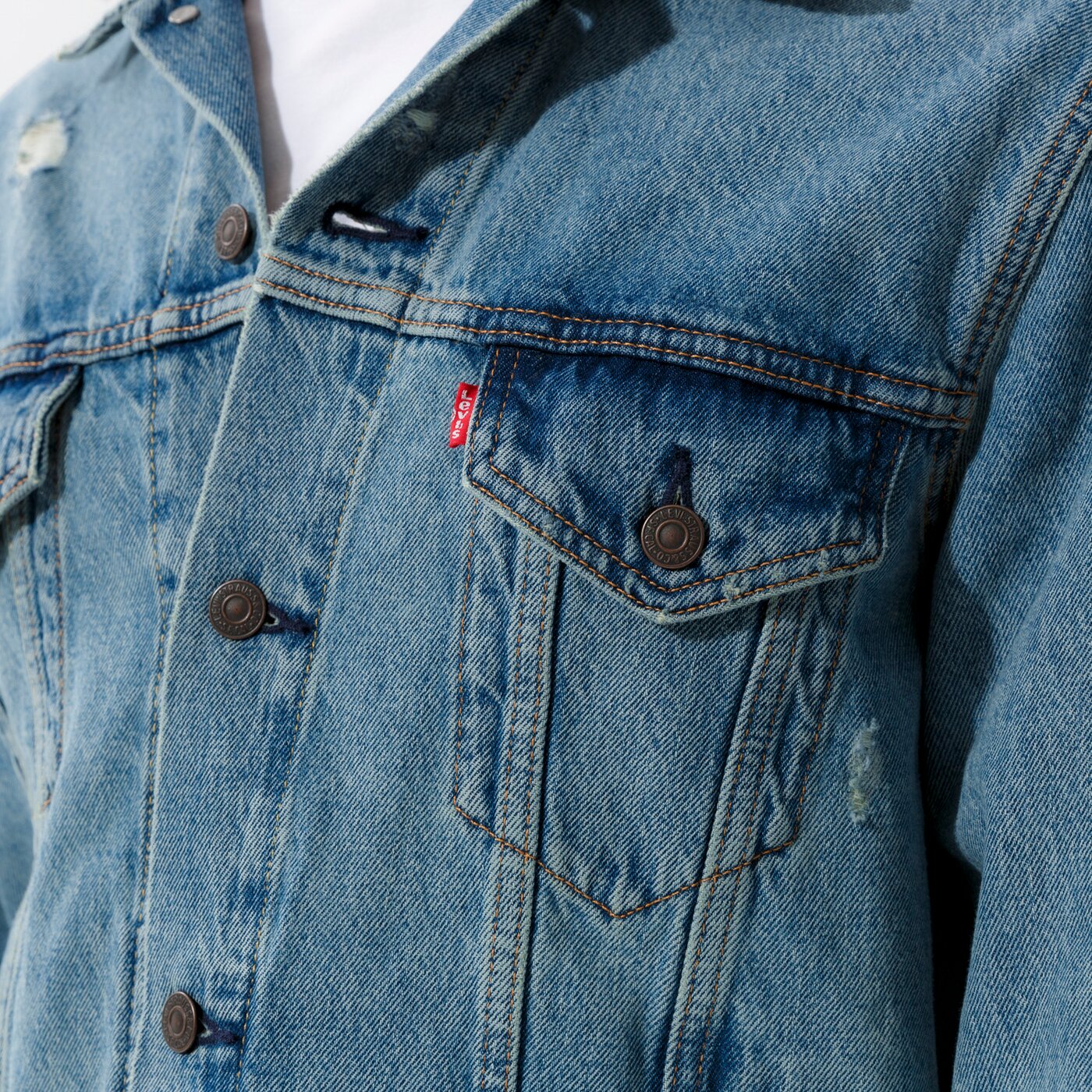 Мъжко преходно яке LEVI'S ЯКЕ VINTAGE FIT TRUCKER JKT 85248-0013 цвят син