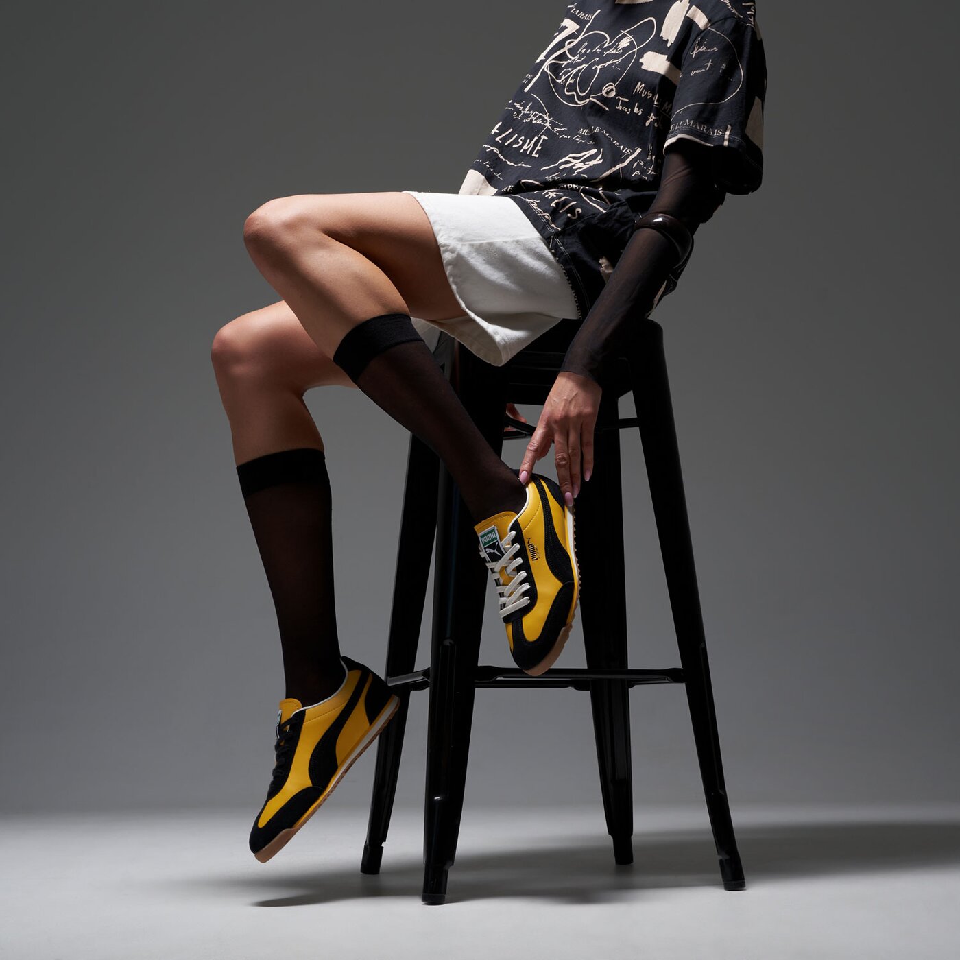 Дамски маратонки PUMA ARIZONA RETRO 40235303 цвят жълт