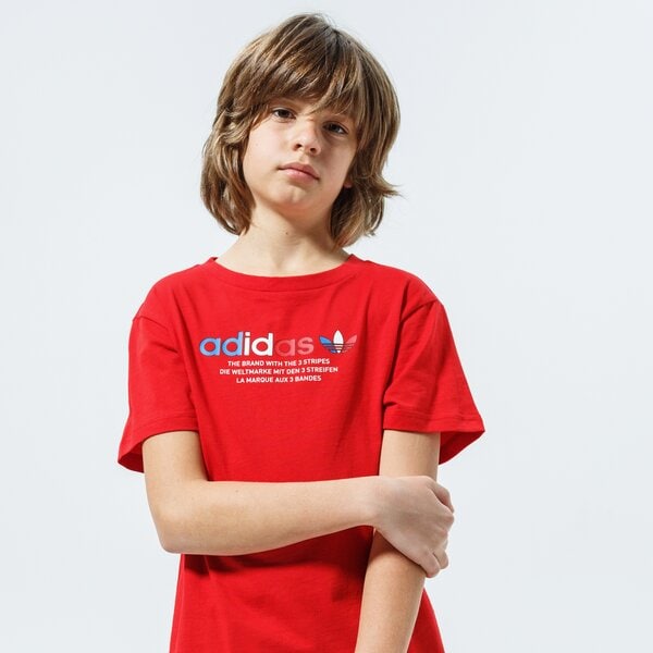 Детска тениска ADIDAS ТЕНИСКА TEE MM gn7480 цвят червен