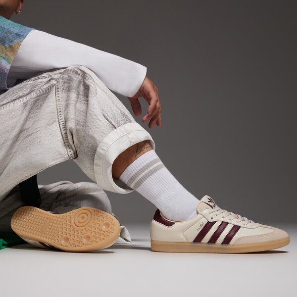 Мъжки маратонки ADIDAS SAMBA  js3830 цвят бял