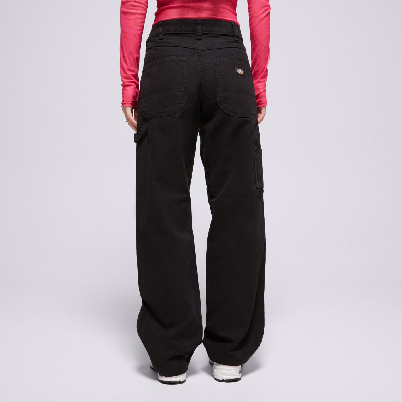 Дамски панталони DICKIES ПАНТАЛОНИ DICKIES DUCK CANVAS CARPENTER PANT W dk0a886tblk1 цвят черен