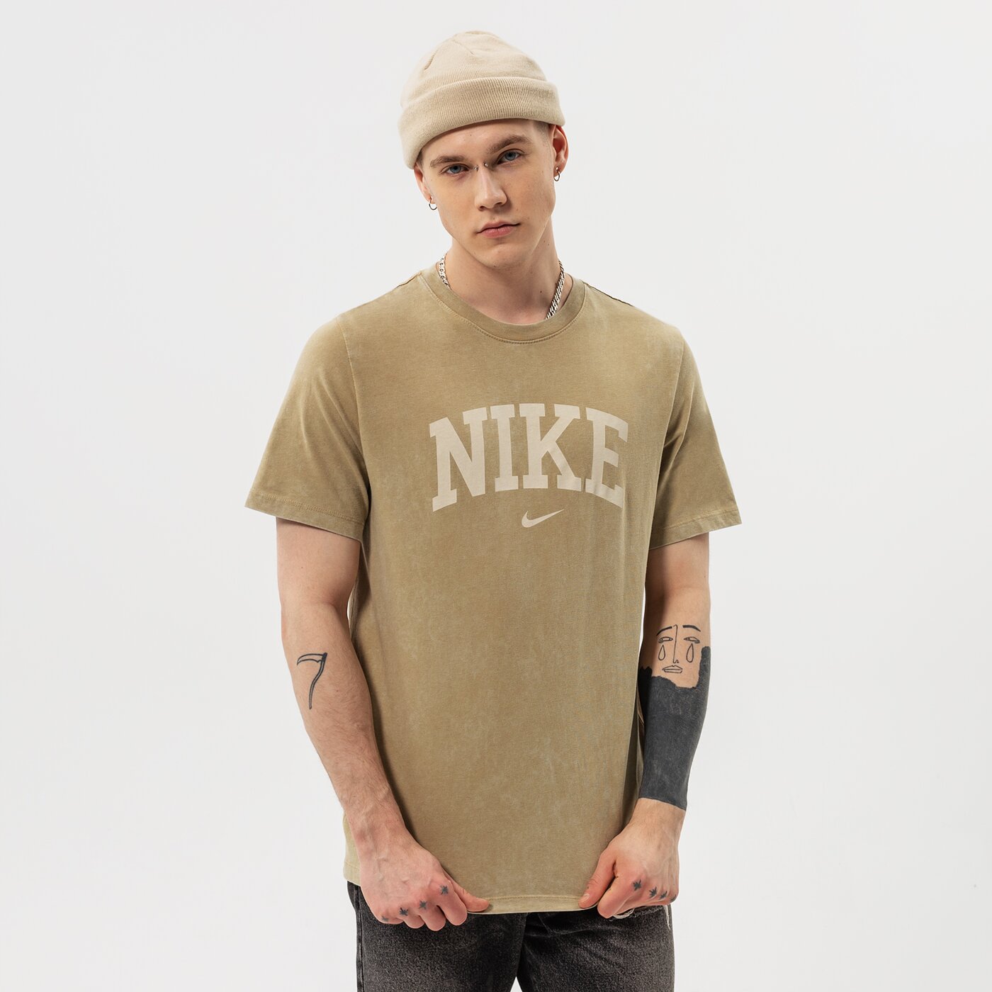 Мъжка тениска NIKE ТЕНИСКА M NSW ARCH SS TEE ESS dc0724-297 цвят каки