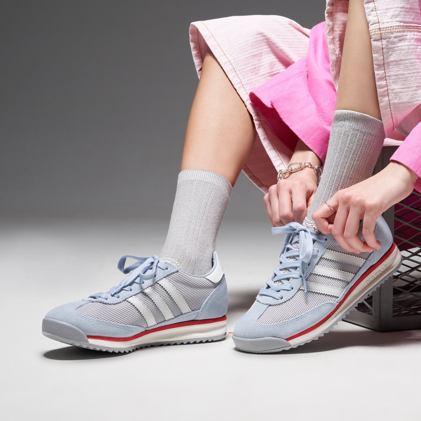 Детски маратонки ADIDAS SL 72 RS J jh9968 цвят сребърен