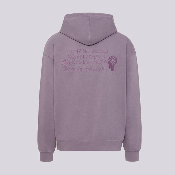 Мъжки суичър PROSTO СУИТЧЪР С КАЧУЛКА HOODIE FLATHEAD WASHED LAVENDER kl252mswe2041 цвят виолетов