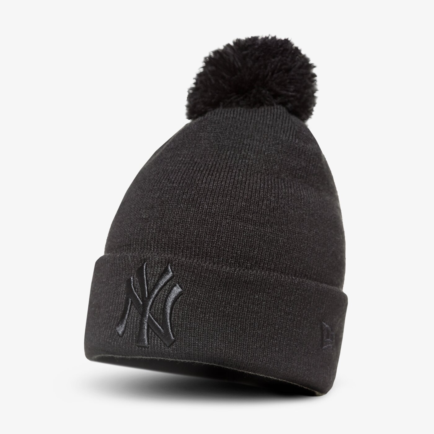 Дамска зимна шапка NEW ERA ЗИМНА ШАПКА ESNL BOB KNIT NEYYAN BLK 80635823 цвят черен