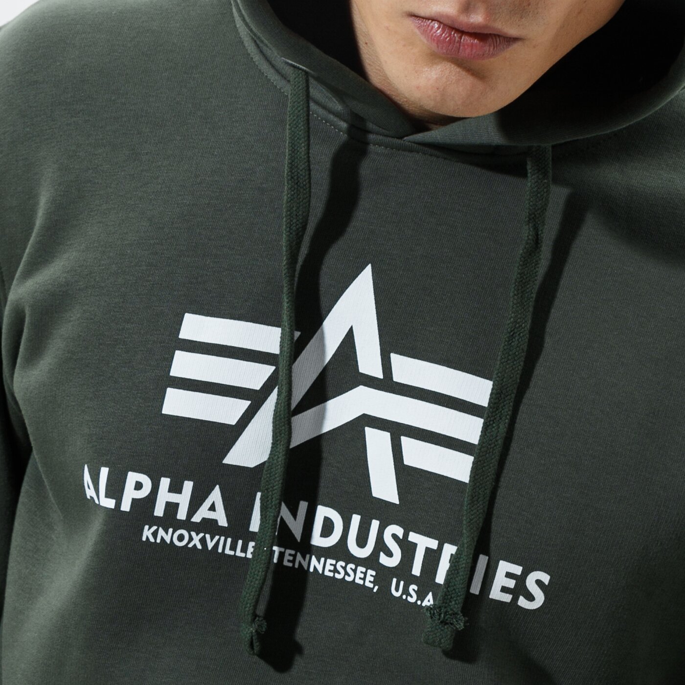 Мъжки суичър ALPHA INDUSTRIES СУИТЧЪР С КАЧУЛКА BASIC HOODY 178312-142 цвят каки