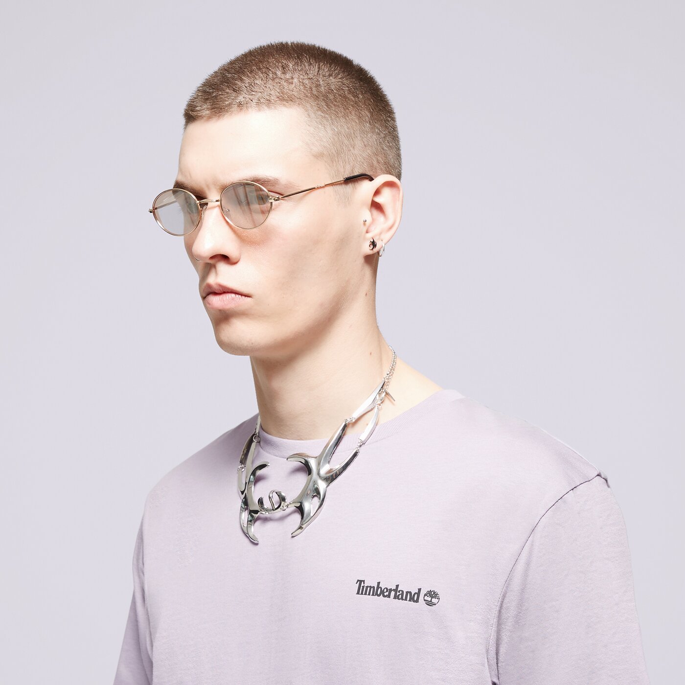 Мъжка тениска TIMBERLAND ТЕНИСКА SMALL LOGO PRINT TEE tb0a5qqteg71 цвят син