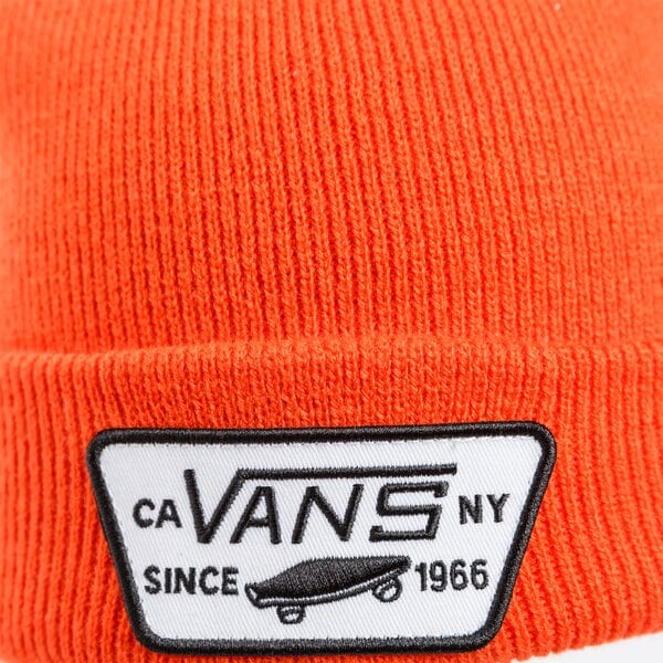 Дамска зимна шапка VANS ЗИМНА ШАПКА MILFORD BEANIE vn000uou9d21 цвят оранжев