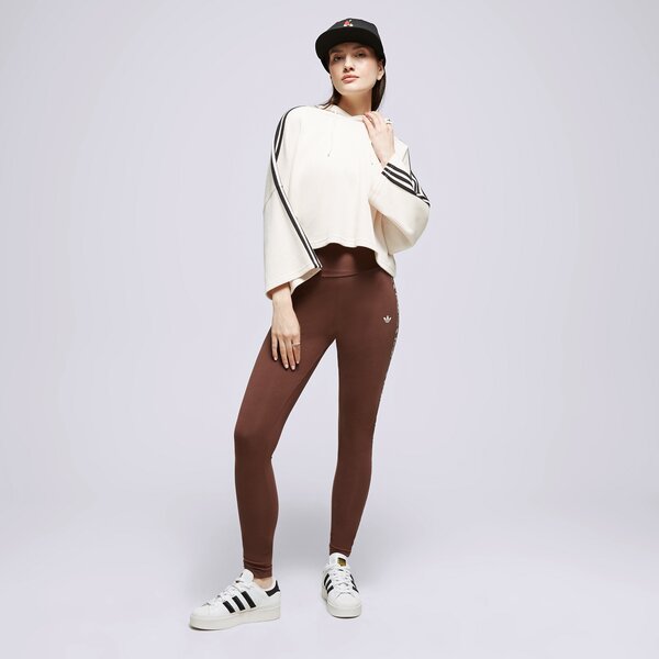 Дамски панталони ADIDAS КЛИН ABSTRACT ANIMAL PRINT ij8185 цвят кафяв