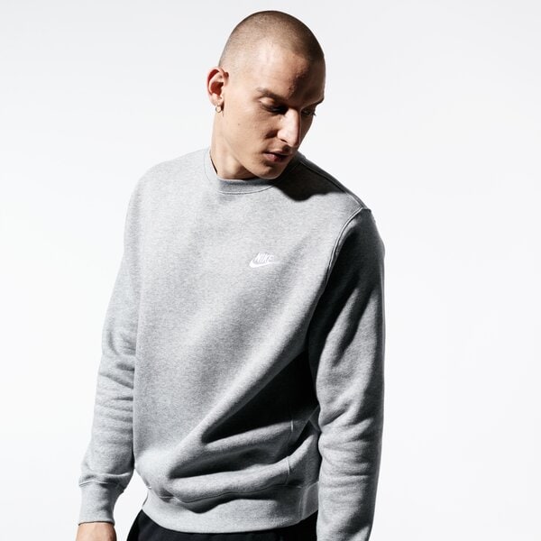 Мъжки суичър NIKE СУИТЧЪР SPORTSWEAR CLUB FLEECE bv2662-063 цвят сив