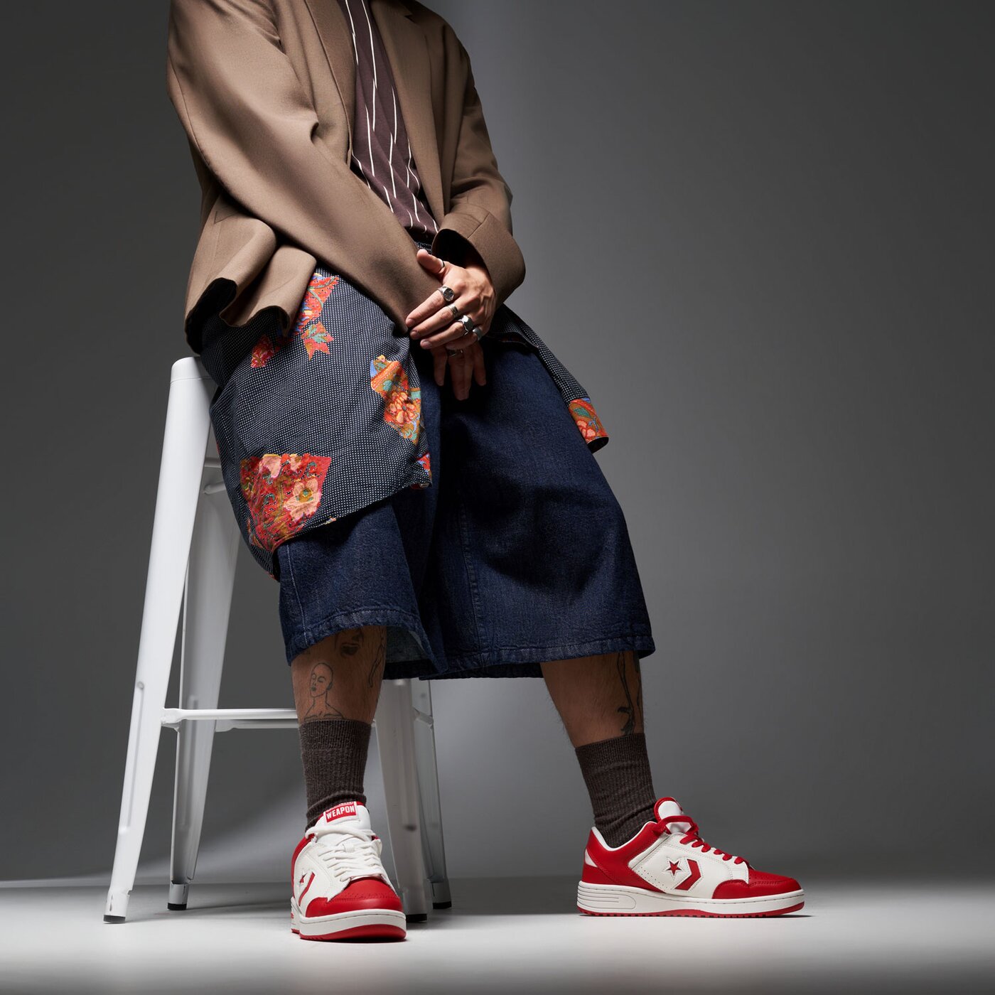 Мъжки маратонки CONVERSE WEAPON a10598c цвят бял